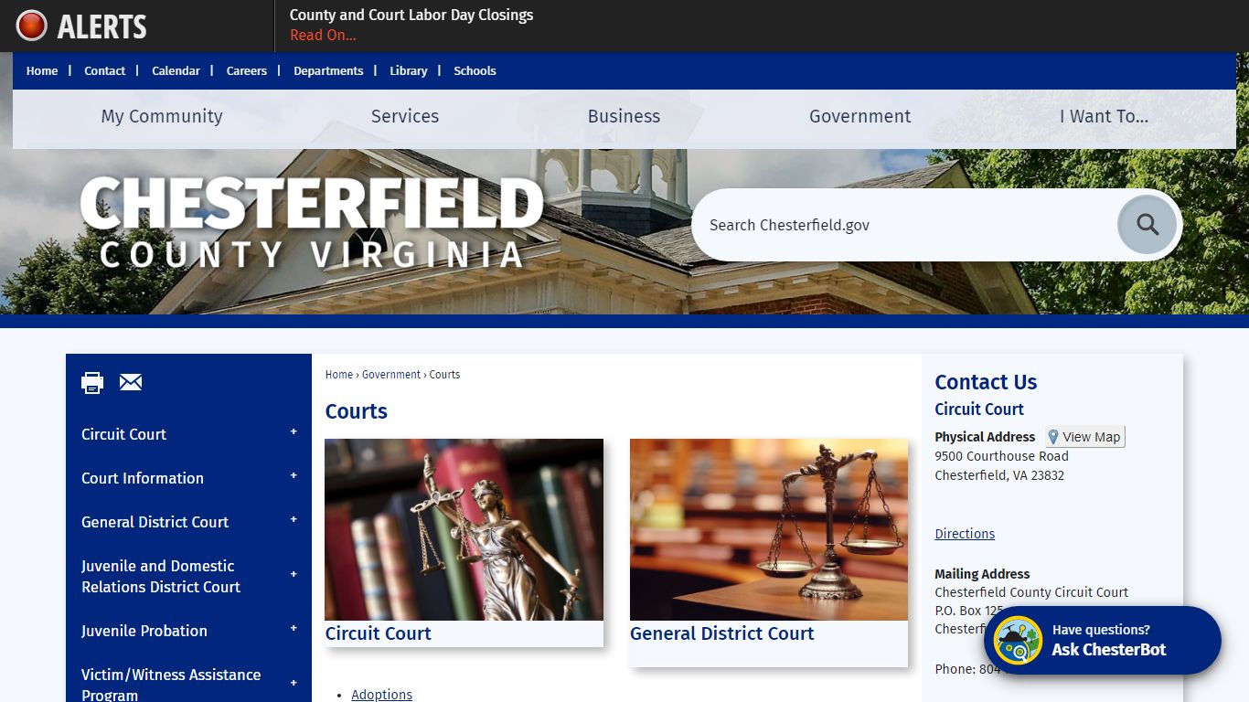 Courts | Chesterfield County, VA